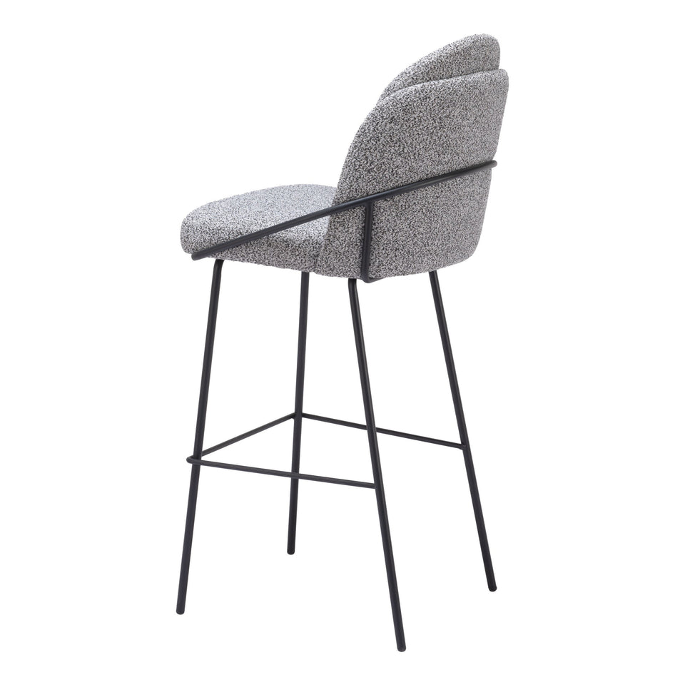 Jambi Barstool (Set of 2) Black & White