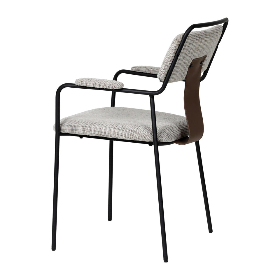 Couva Dining Chair (Set of 2) Gray Tweed