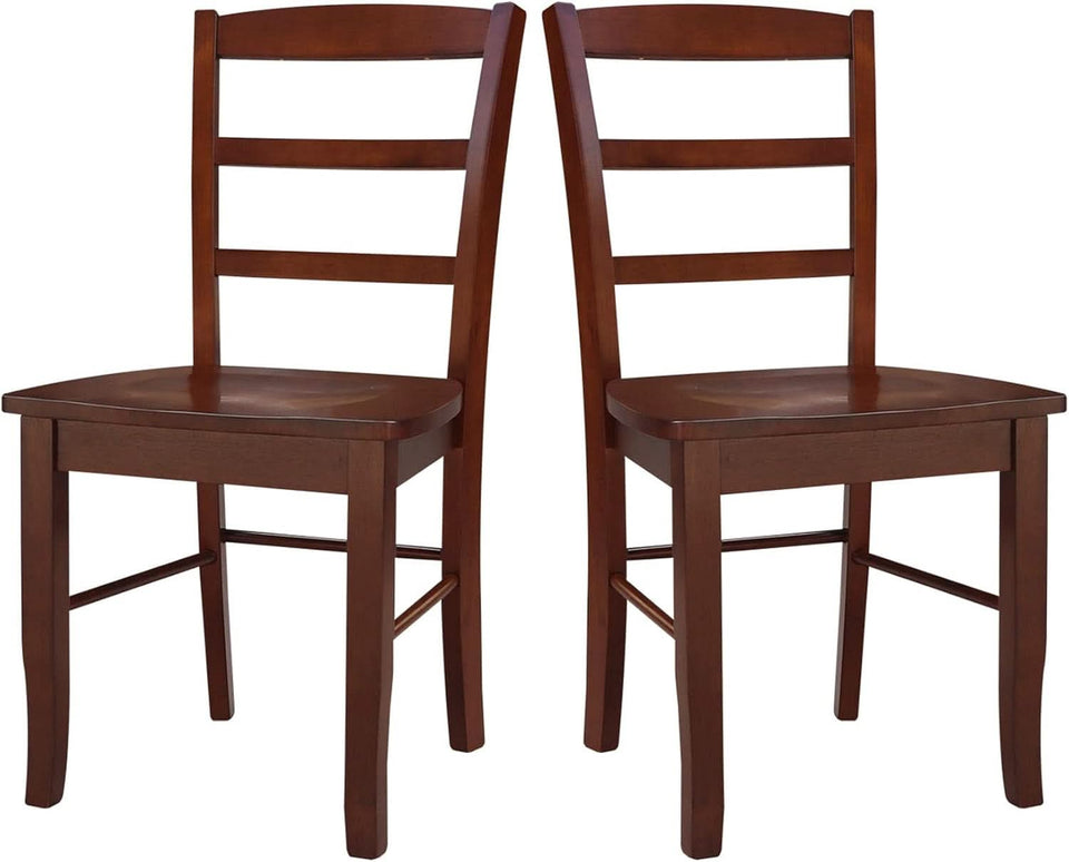 International Concepts Madrid Ladder Back Chair Espresso