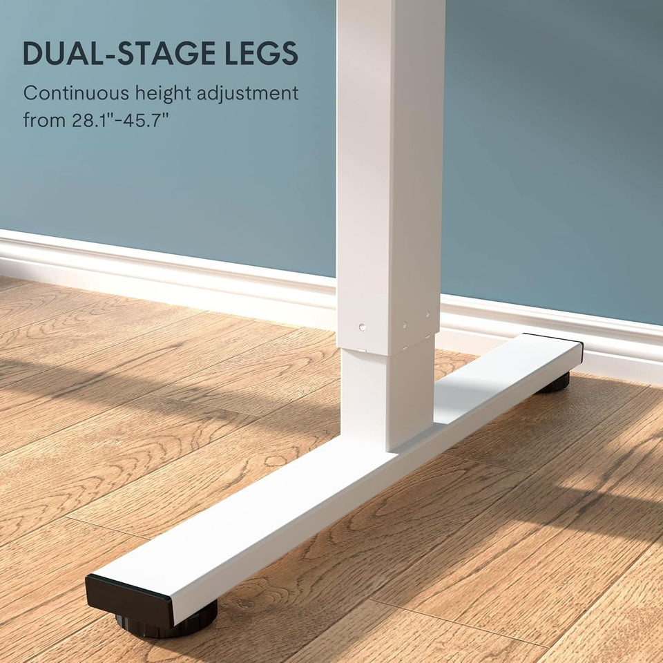Electric Height Adjustable Standing Desk 48X24 Inches