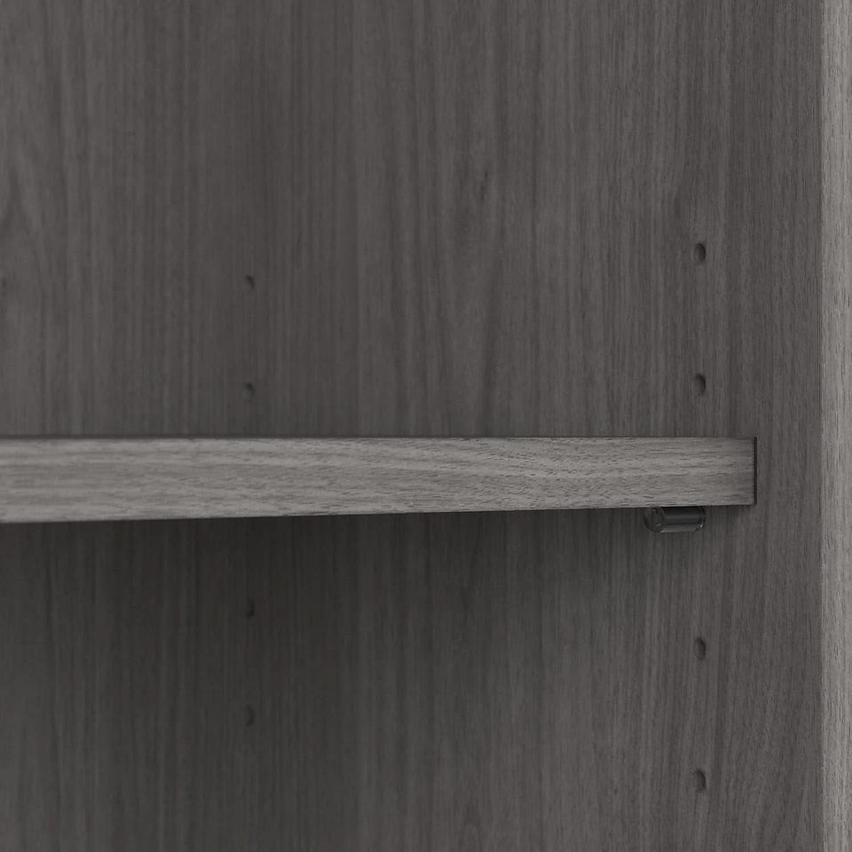 Bush Furniture Cabot Tall 5 Shelf Bookcase Modern Gray