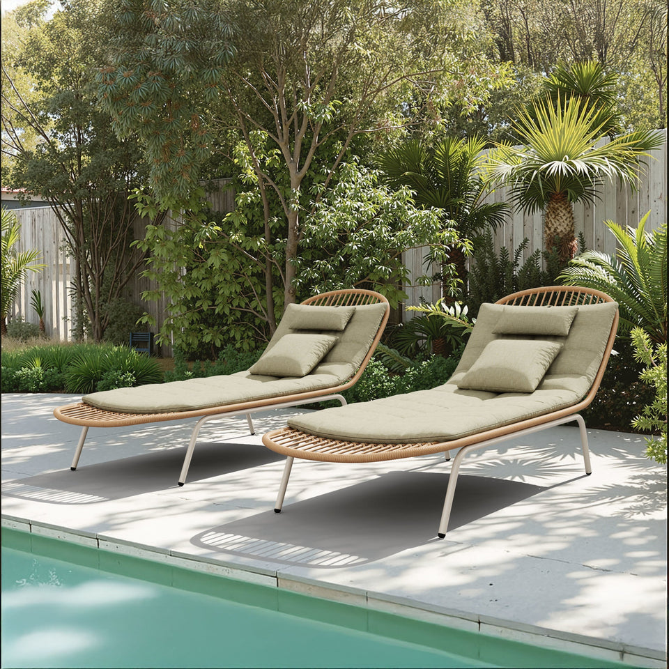 Skim Chaise Lounge Multicolor