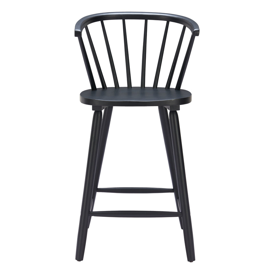 Stenger Counter Stool (Set of 2) Black