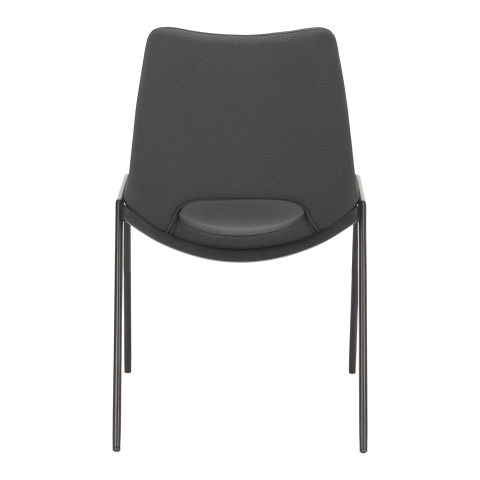 Desi Armless Dining Chair (Set of 2) Black
