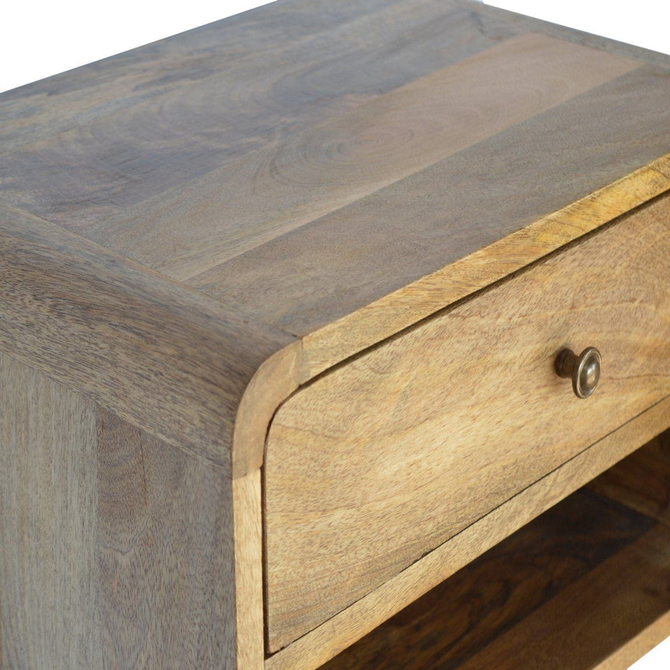 Curve Upper Slot Floating Nightstand