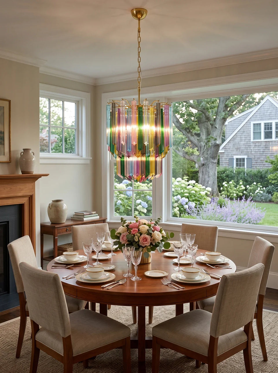 Calliope Multicolour Cut Glass Chandelier