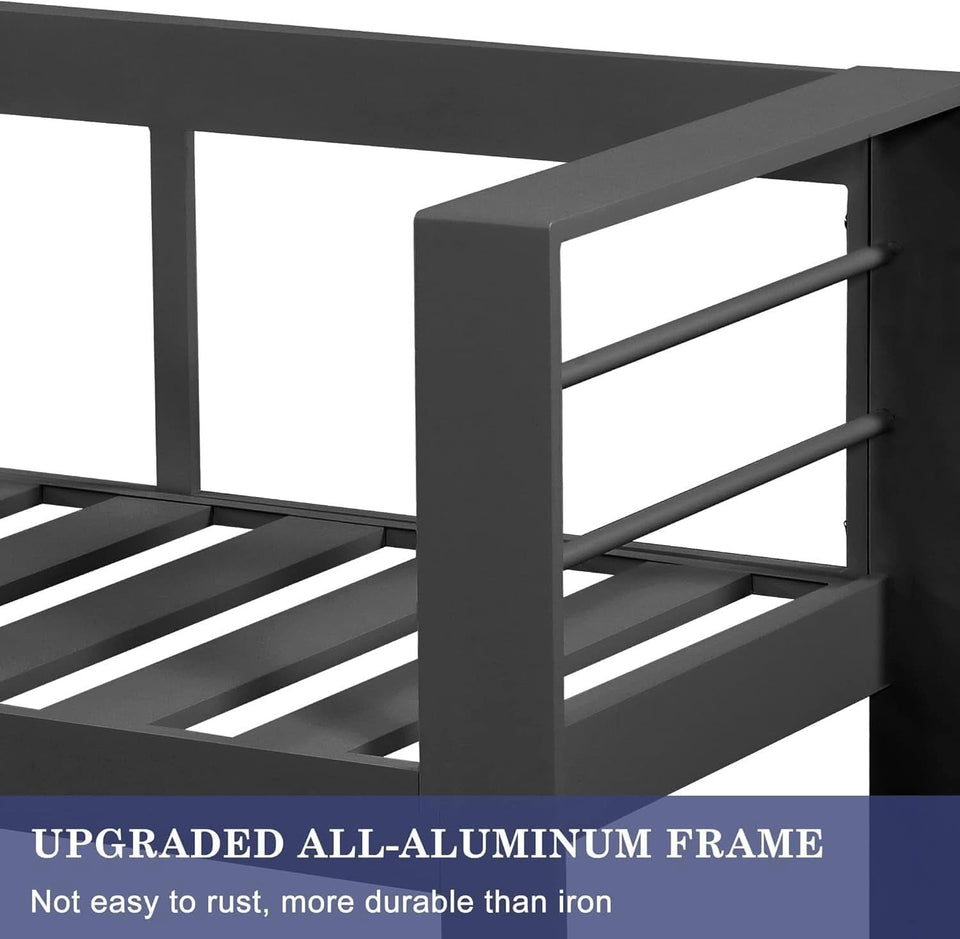 Aluminum Loveseat Sofa for All-Weather Outdoor Relaxation