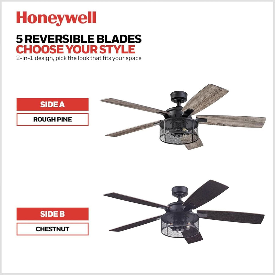 IndustrialStrength 52 Inch Ceiling Fan With LED Light