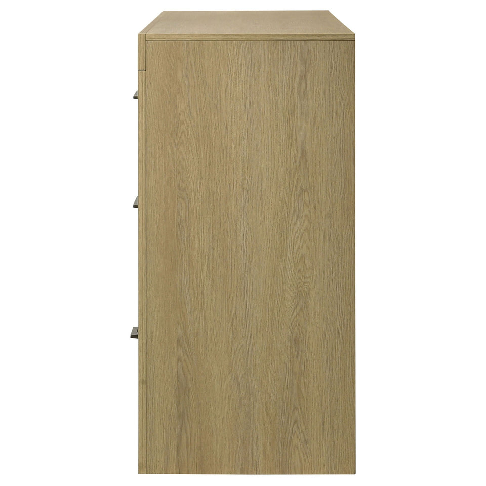 Hendricks 6-drawer Bedroom Dresser Storage Cabinet Light Oak