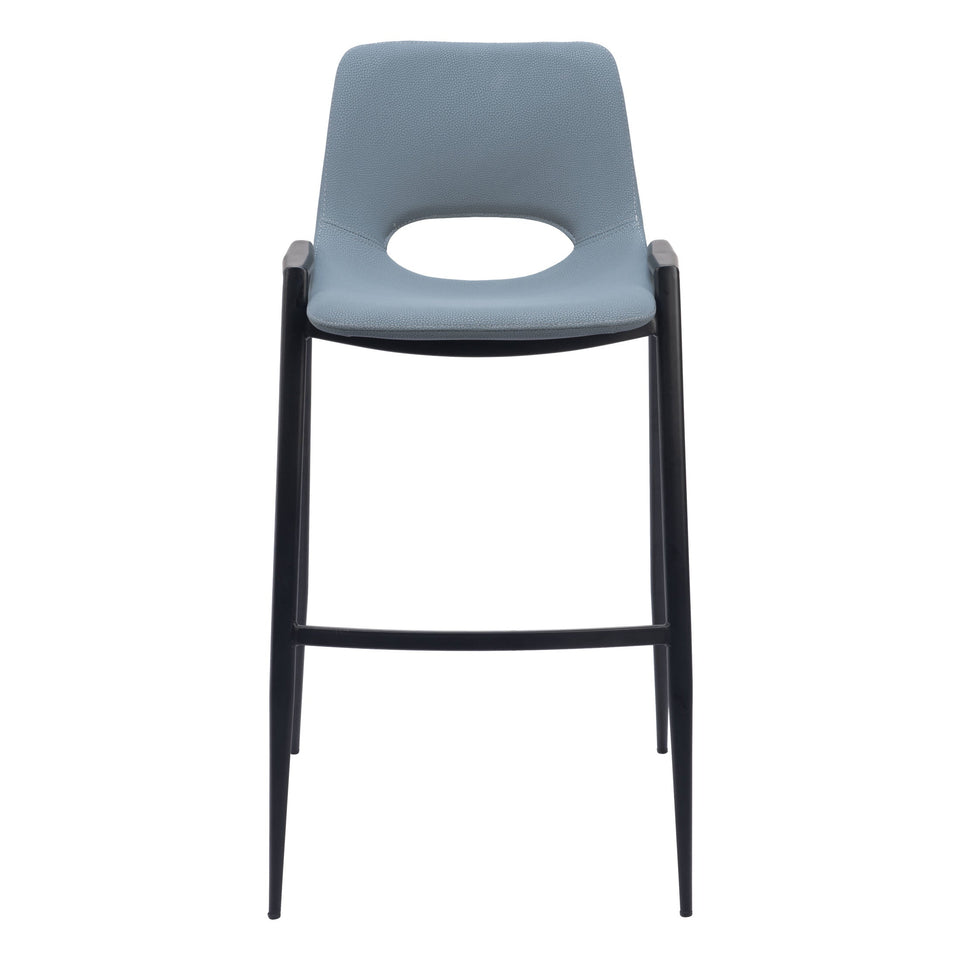 Desi Barstool (Set of 2) Azure Gray