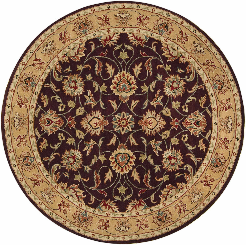 Cherryfield Burgundy 1024 Wool Area Rug