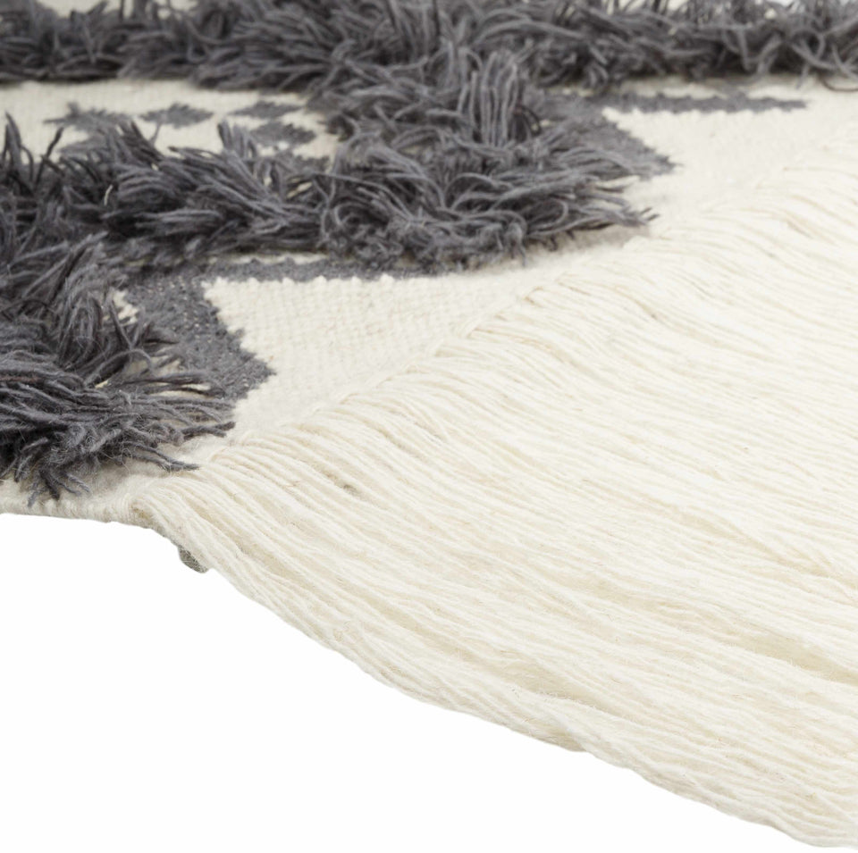 Chapelton Gray Geometric Textured Wall Hanging - Clearance