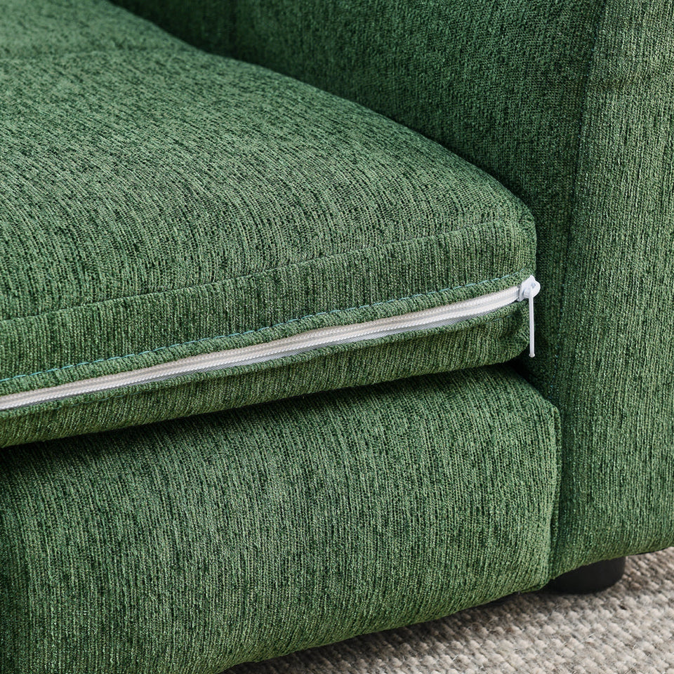 Soft and Comfortable Pet Bed for Big and Oversized Dogs with Armrests - Olive Green