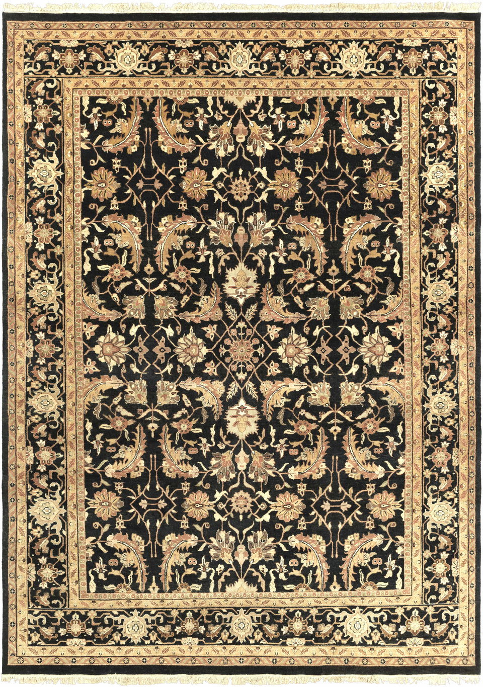 Black&Gold Premium Wool Rug - Clearance