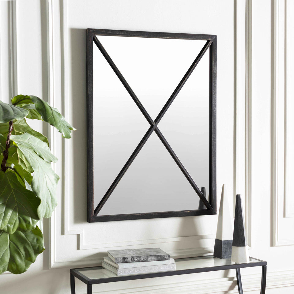 Candon Black Framed Mirror - Clearance