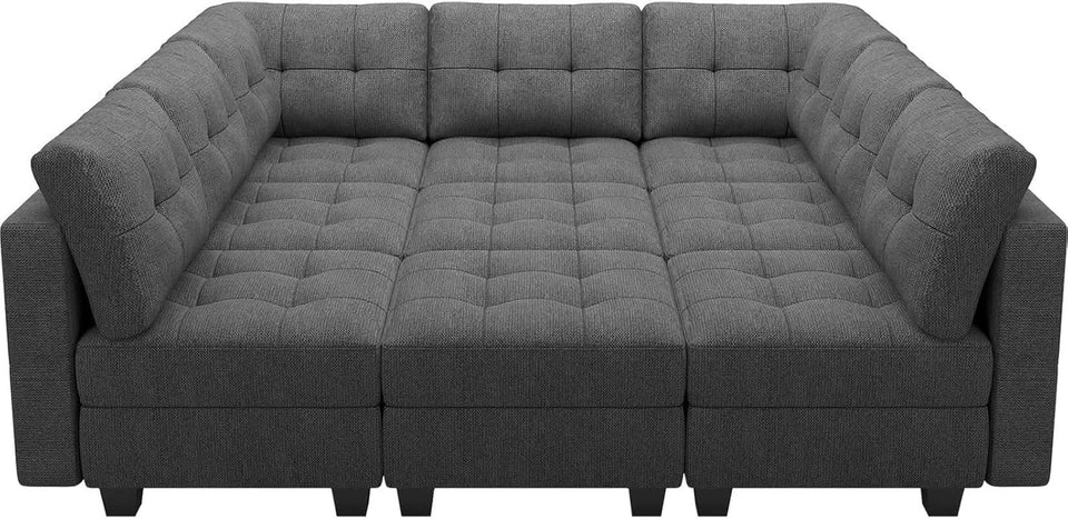 Comfortable Modular Sleeper Sofa Couch with Storage Solution