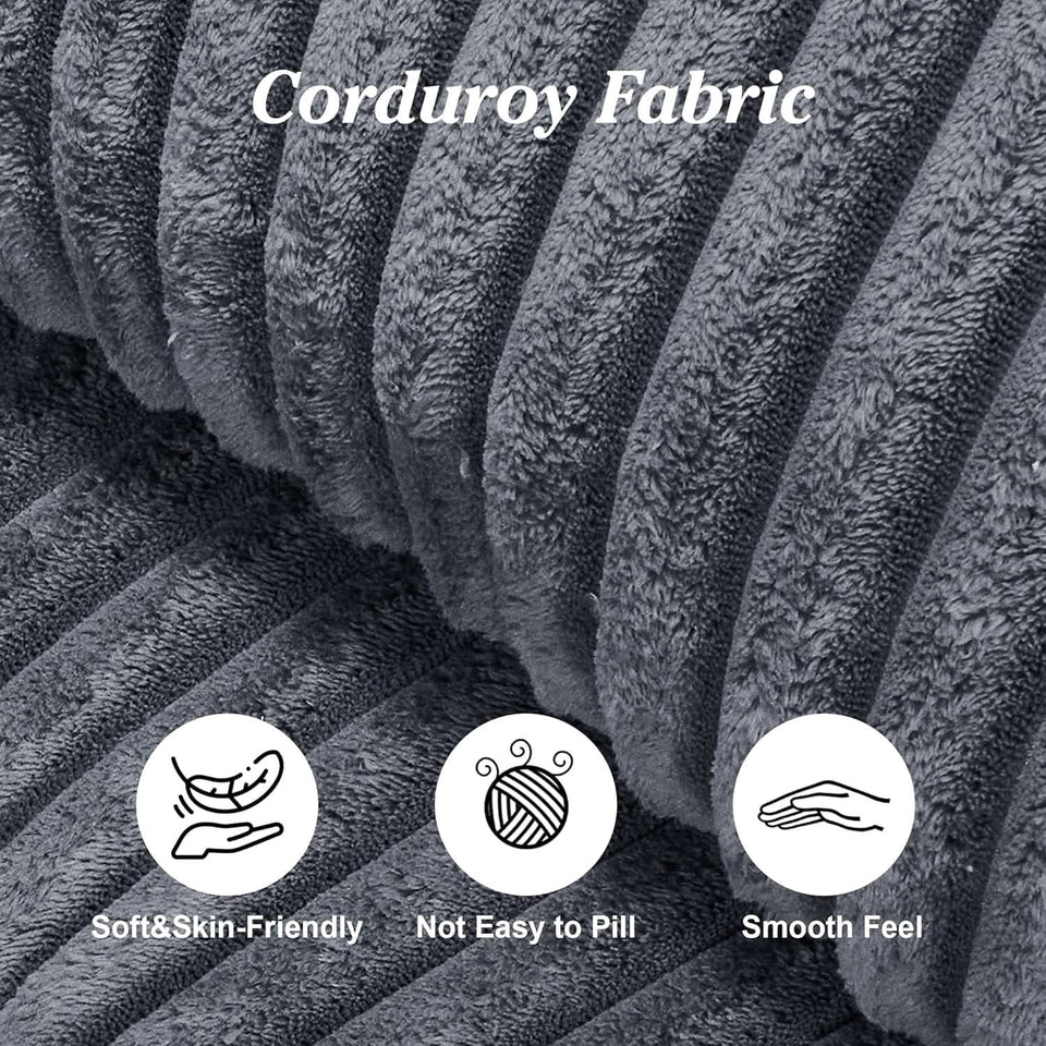 Comfy L Shaped Modular Memory Foam Sectional Sofa