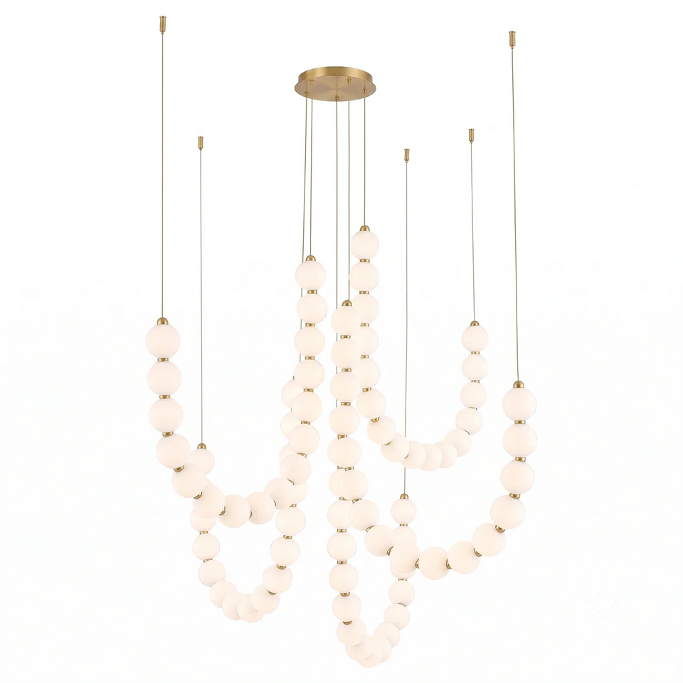 Coralie Draped Pearl Chandelier