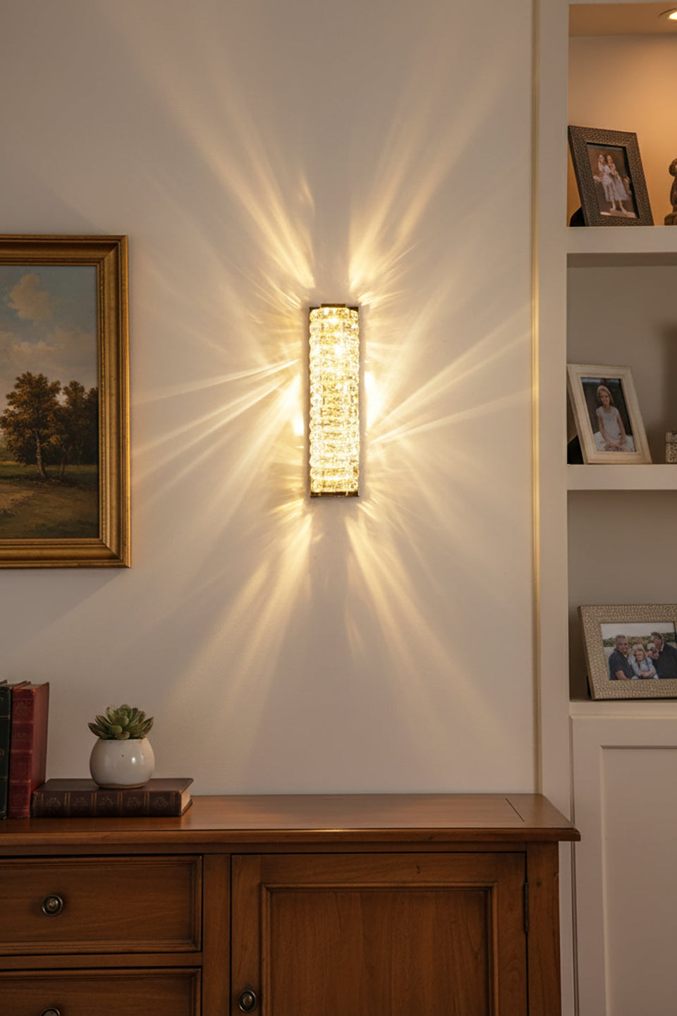 Crystal Laminated Wall Light