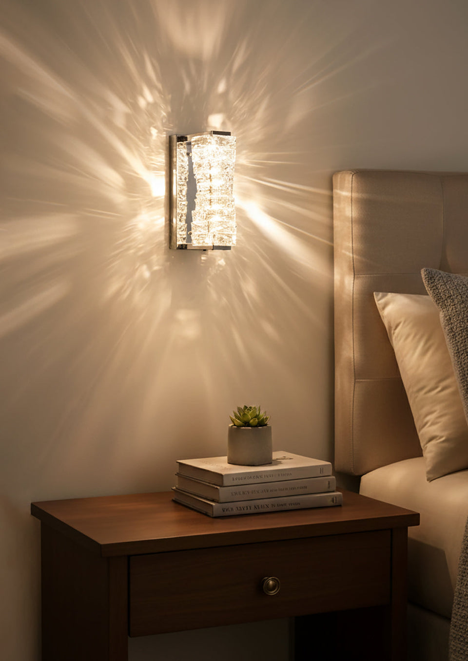 Crystal Laminated Wall Light