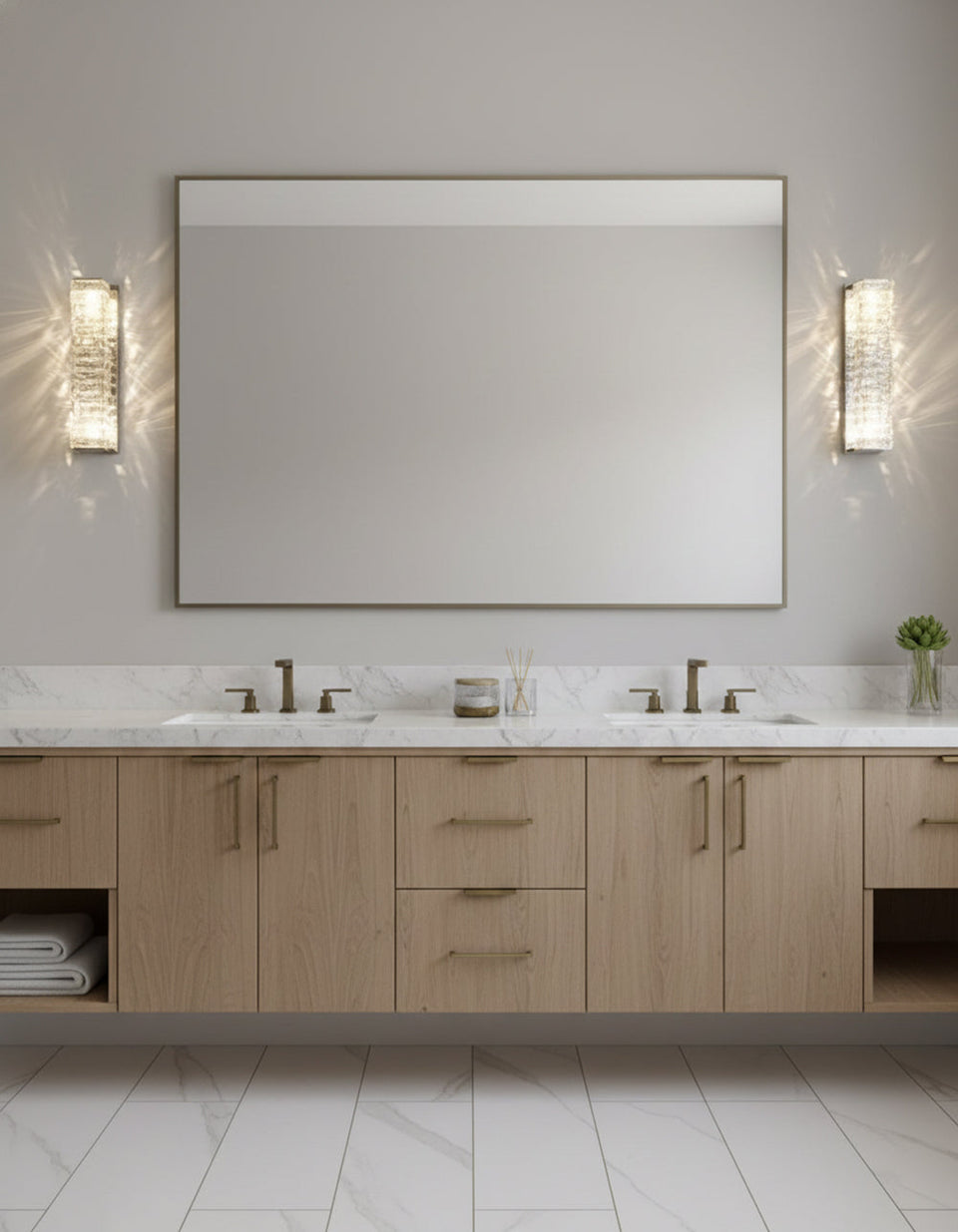 Crystal Laminated Wall Light