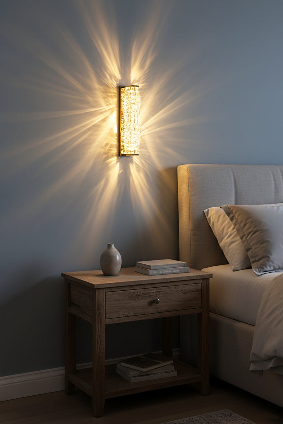 Crystal Laminated Wall Light