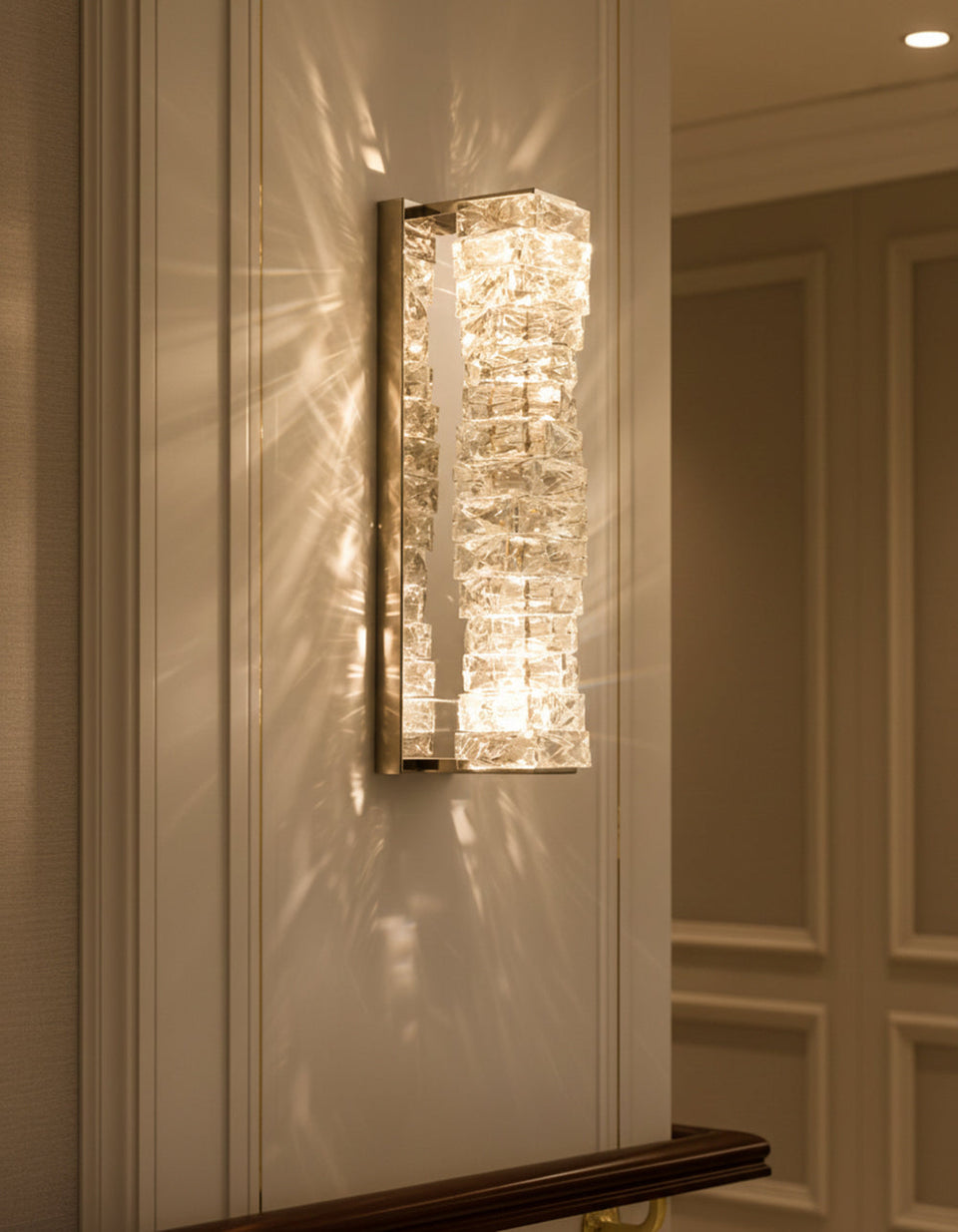 Crystal Laminated Wall Light