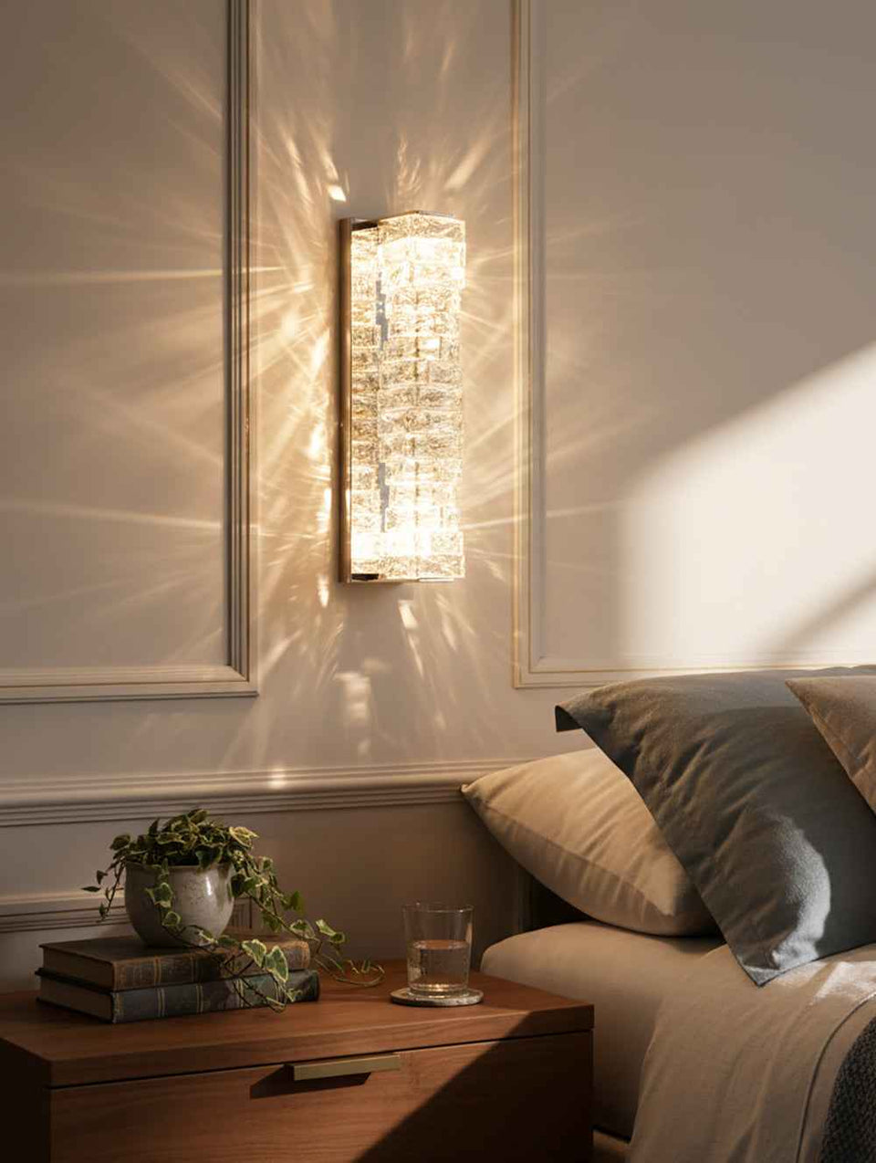 Crystal Laminated Wall Light