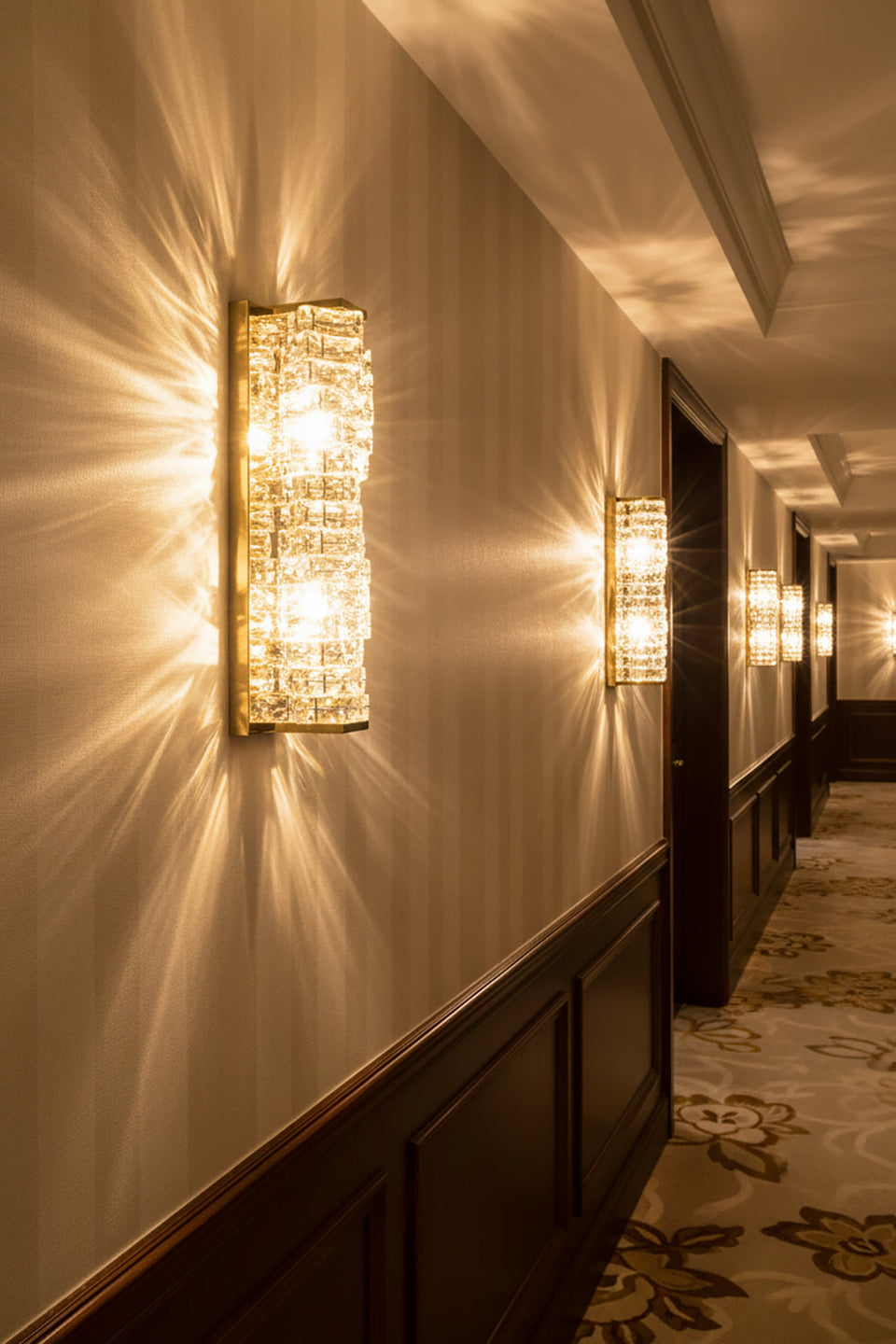 Crystal Laminated Wall Light