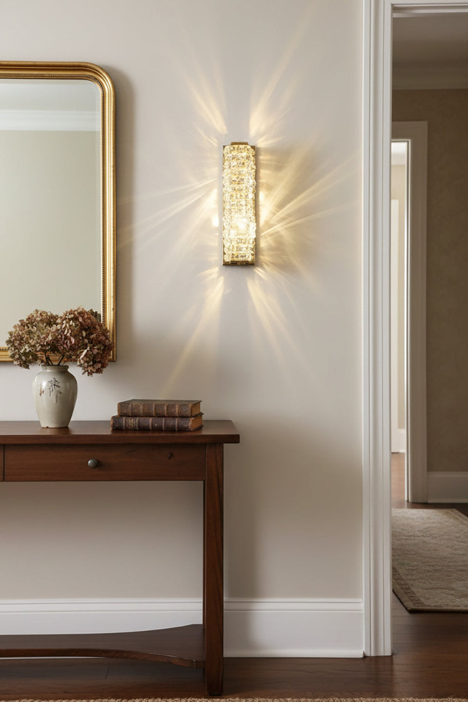 Crystal Laminated Wall Light