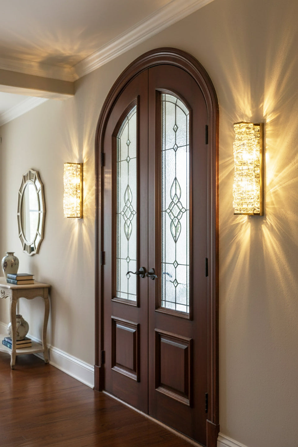 Crystal Laminated Wall Light