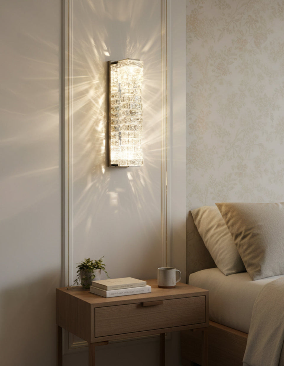 Crystal Laminated Wall Light