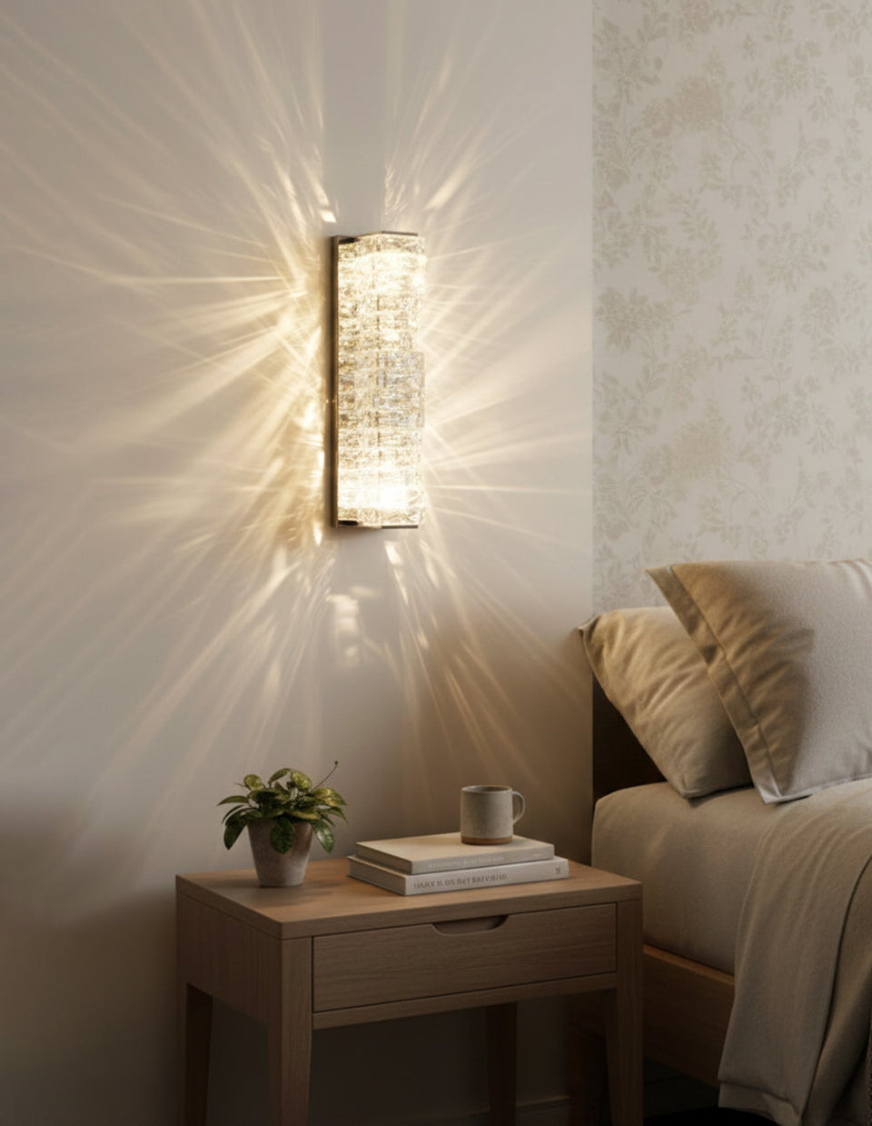 Crystal Laminated Wall Light