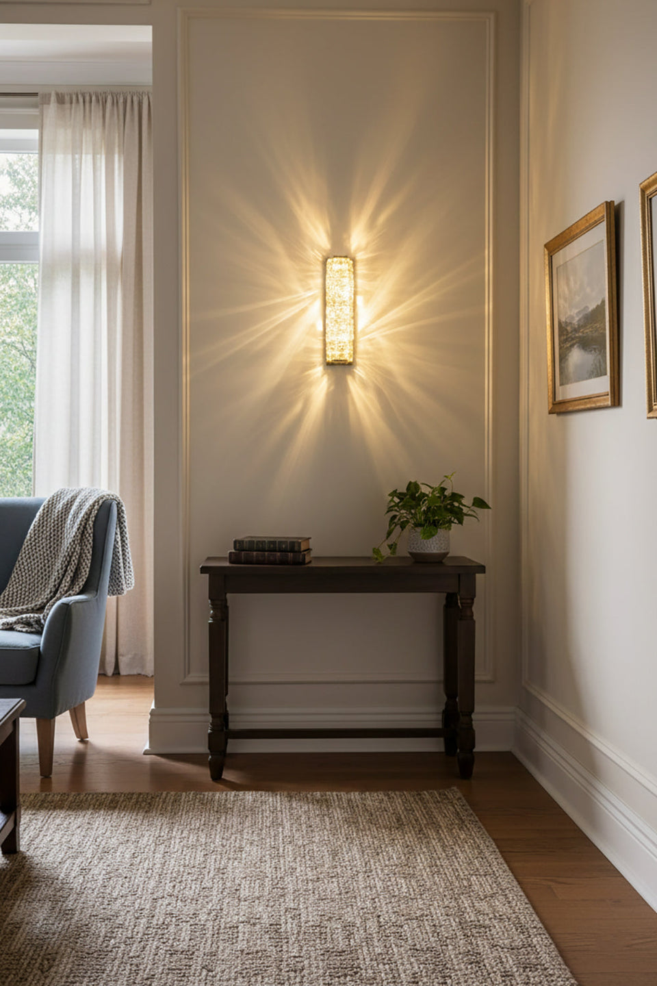 Crystal Laminated Wall Light