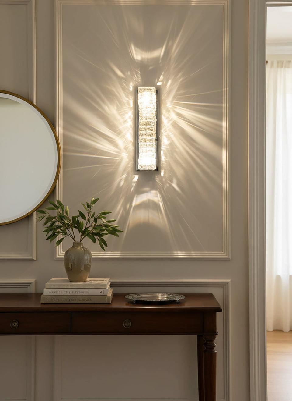 Crystal Laminated Wall Light