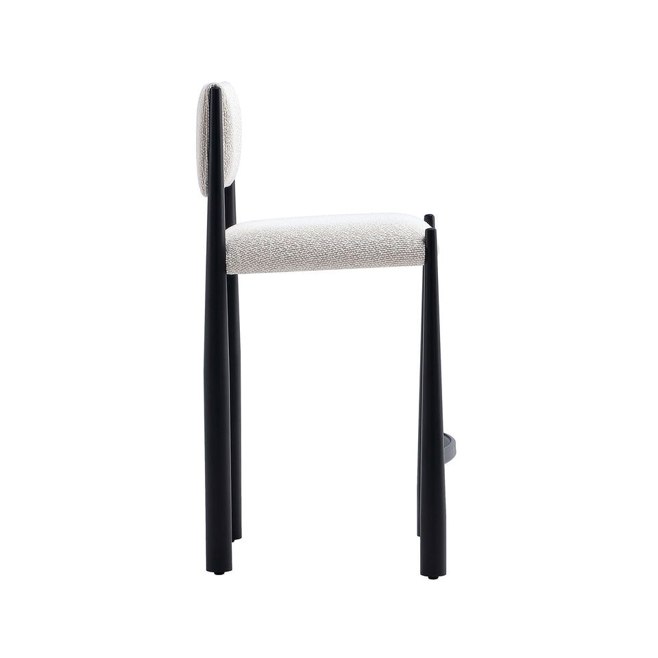 Lennor Metal Boucle Counter Stool