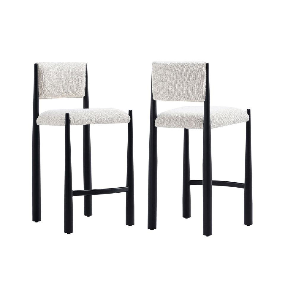 Lennor Metal Boucle Counter Stool