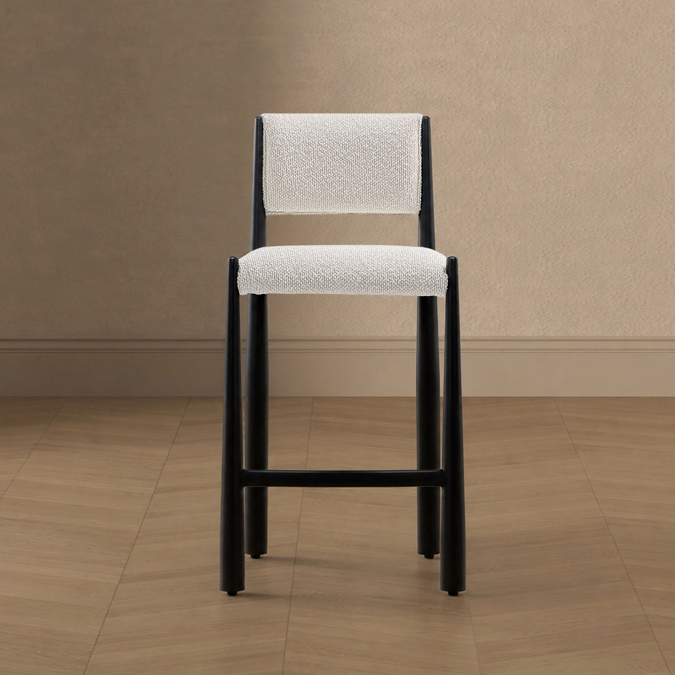 Lennor Metal Boucle Counter Stool