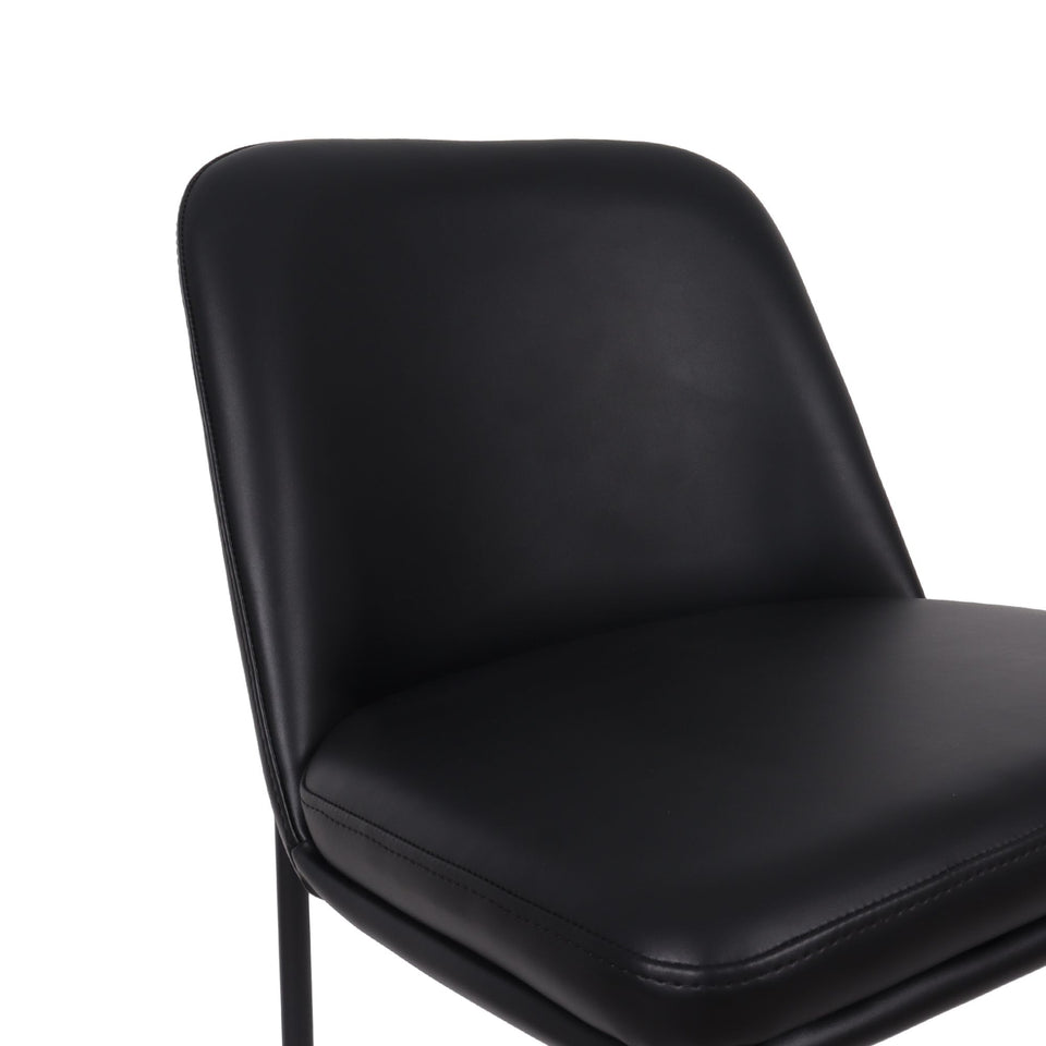 Loft Metal Vegan Leather Counter Stool (Set of 2)