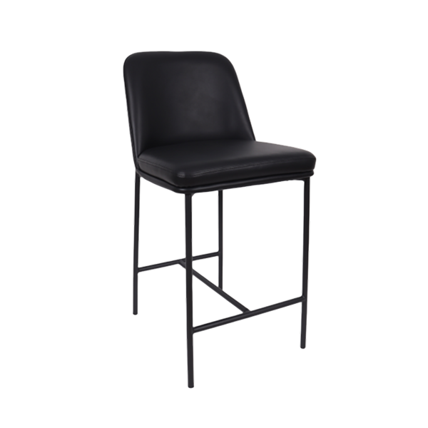 Loft Metal Vegan Leather Counter Stool (Set of 2)