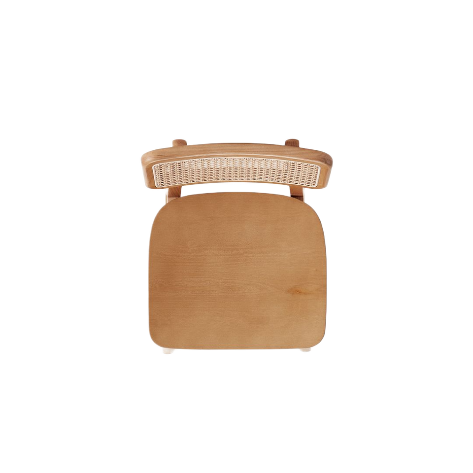 Versailles Cane Back Wood Counter Stool in Natural