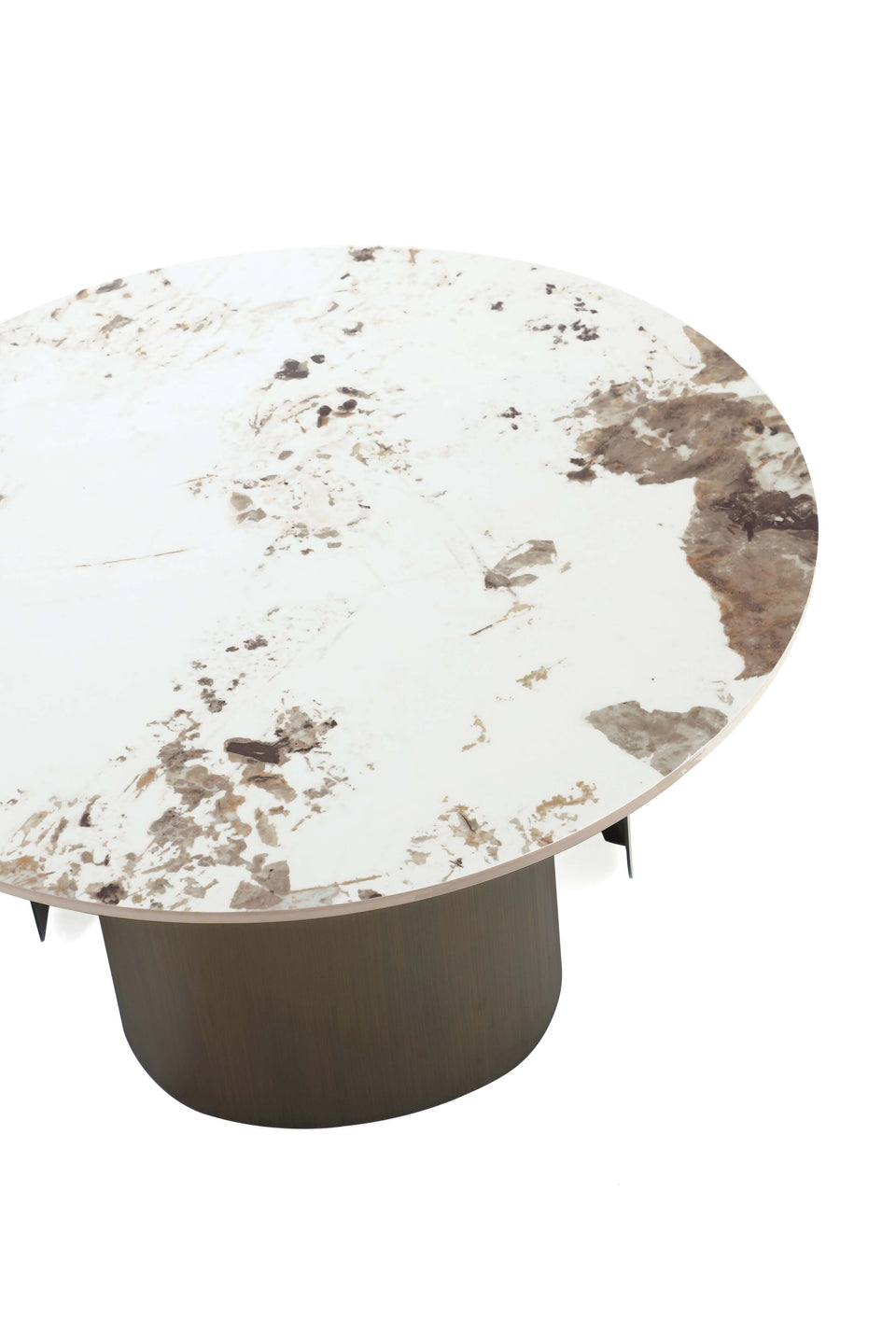 Monica Sintered Stone Top Coffee Table in Bronze