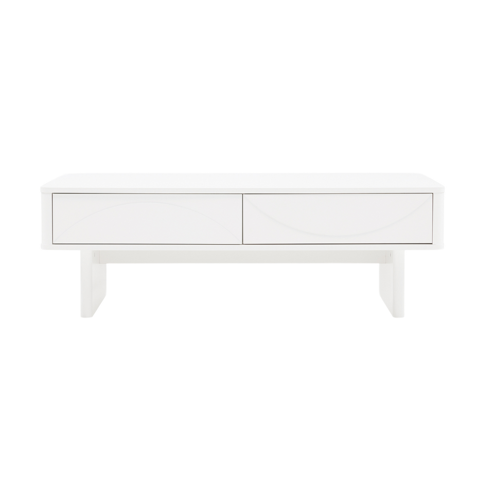 Ella 47" Coffee Table in White