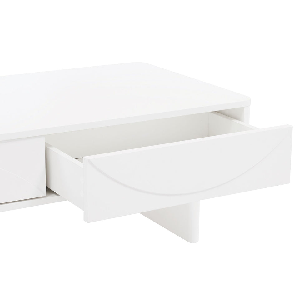 Ella 47" Coffee Table in White