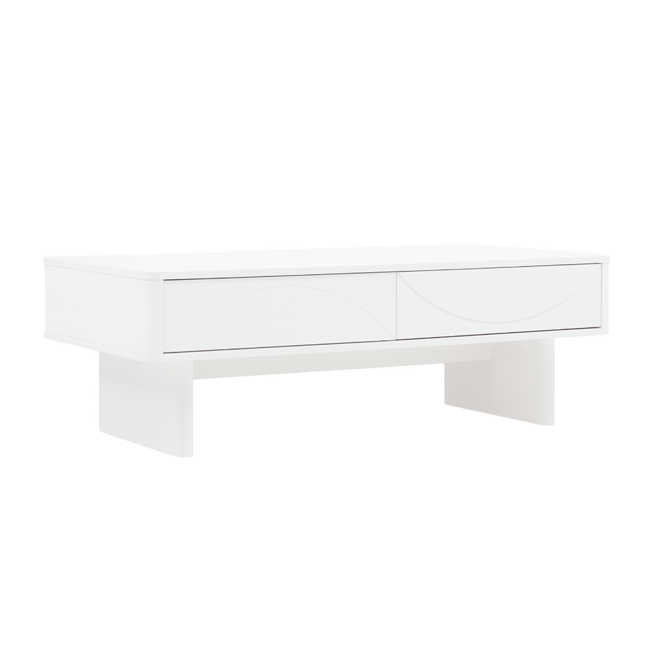 Ella 47" Coffee Table in White