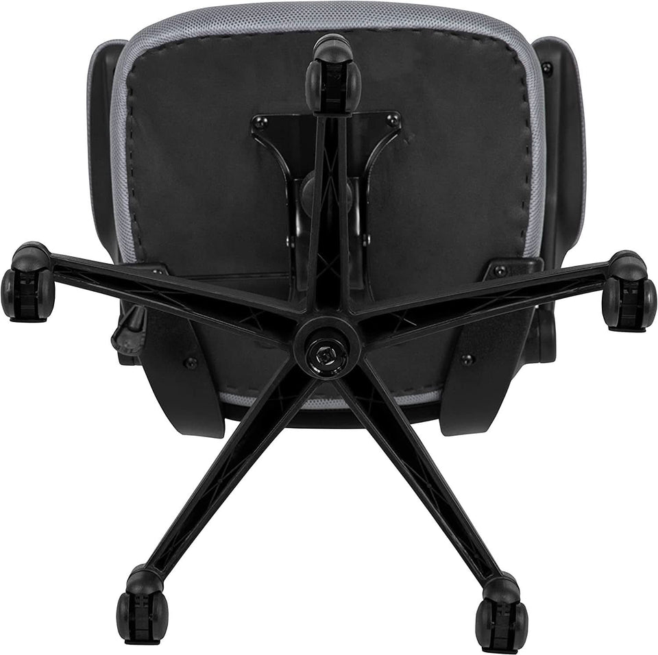 Kelista Dark Gray Mesh Mid Back Office Chair For Desk