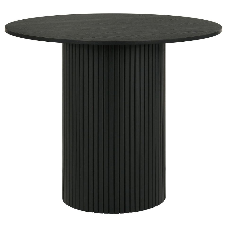 Hamlyn 5-piece Round Wood Counter Height Dining Set Black