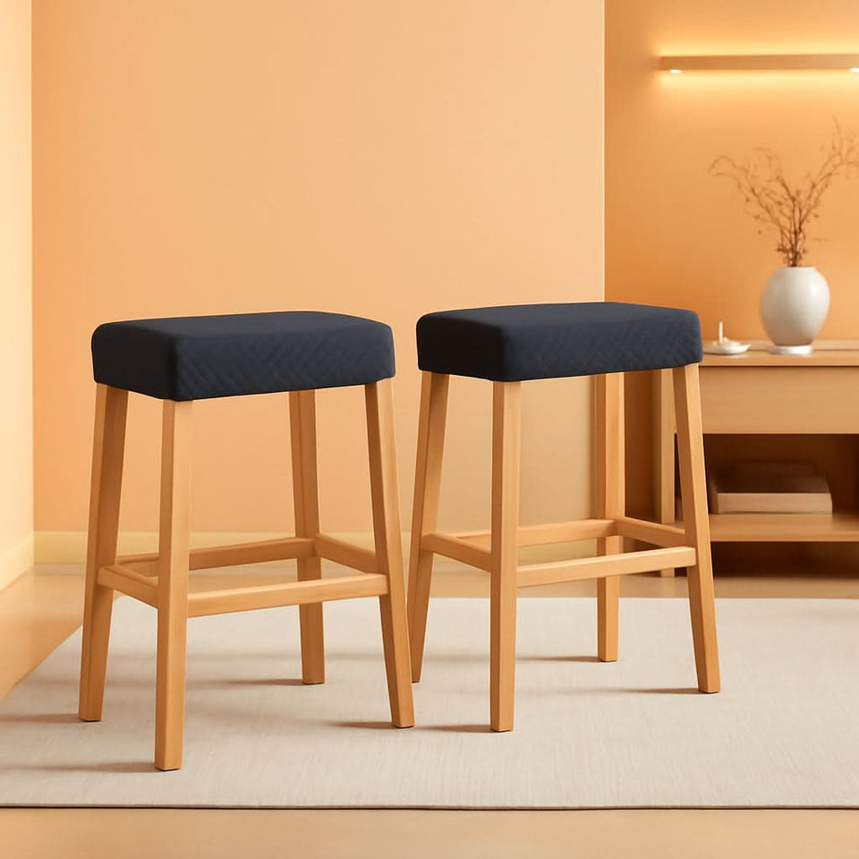 Stretch Waterproof Bar Stool Covers 2 Pack For Counter