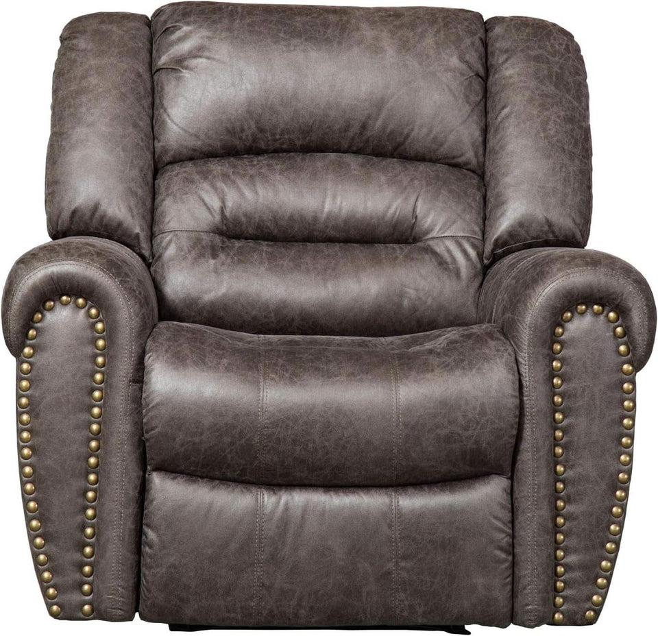 Electric Recliner Chair Smoky Gray With USB Port Theater