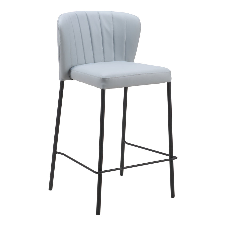 Linz Counter Stool (Set of 2) Gray